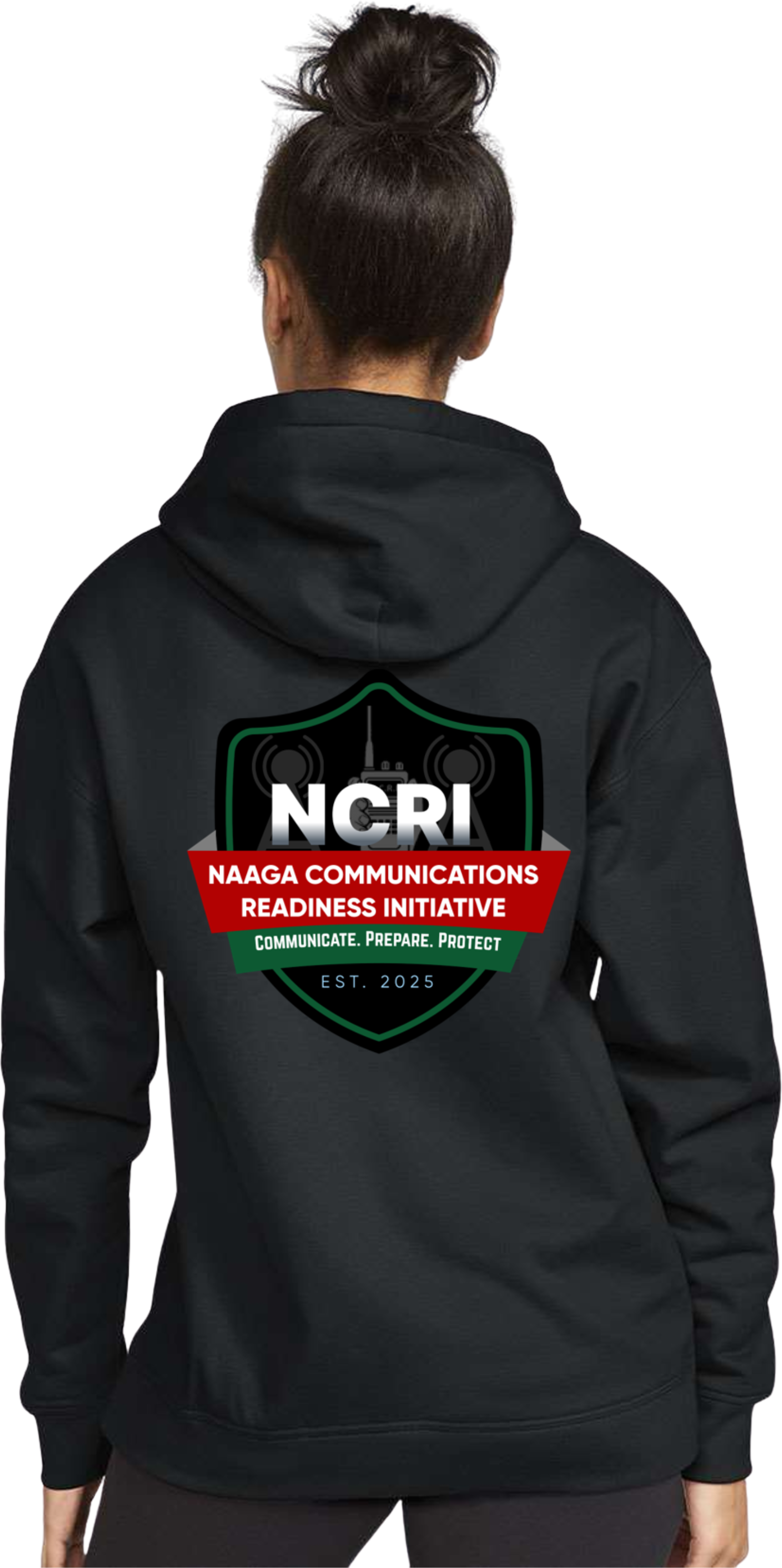 NCRI Large Shield Adult Unisex Hoodie