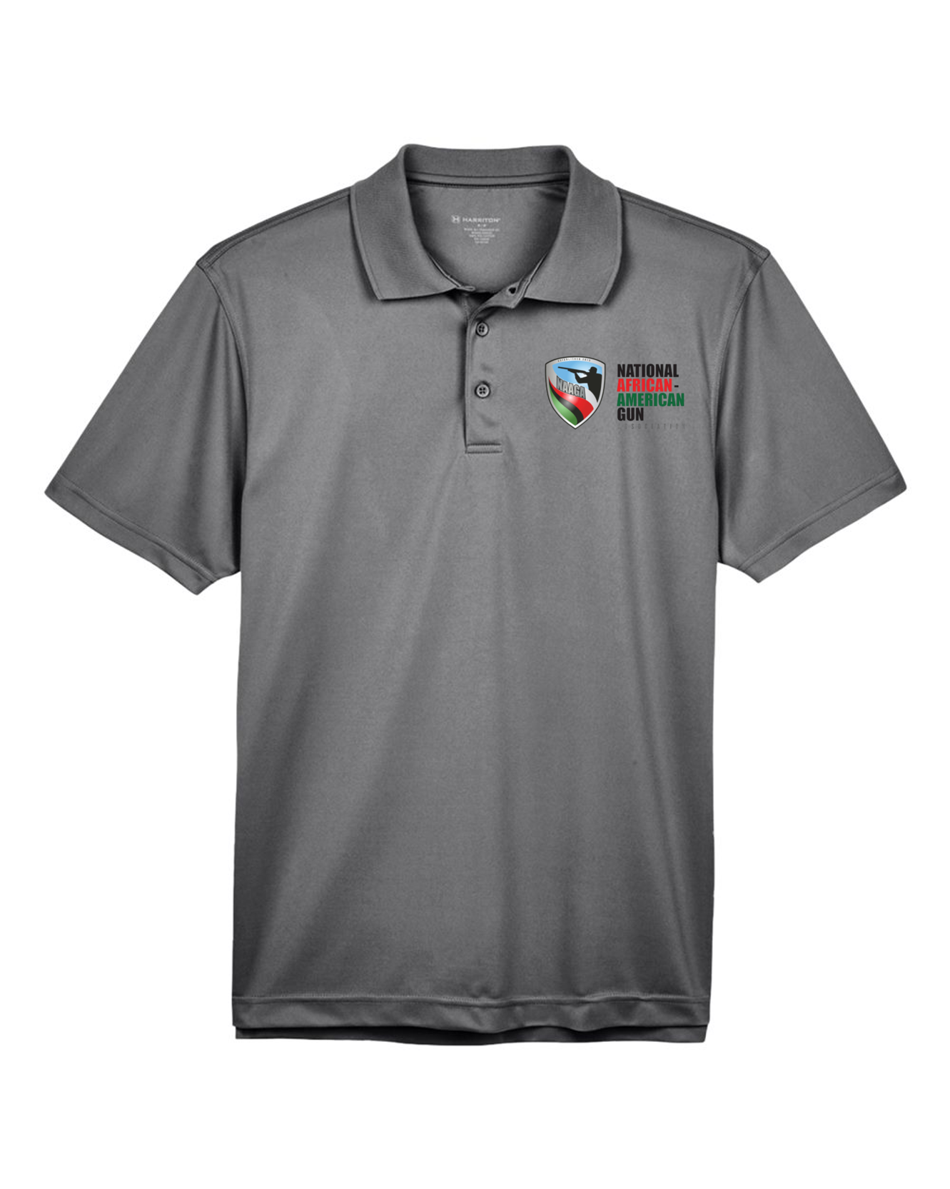 NAAGA Unisex Full Logo Harriton Polo