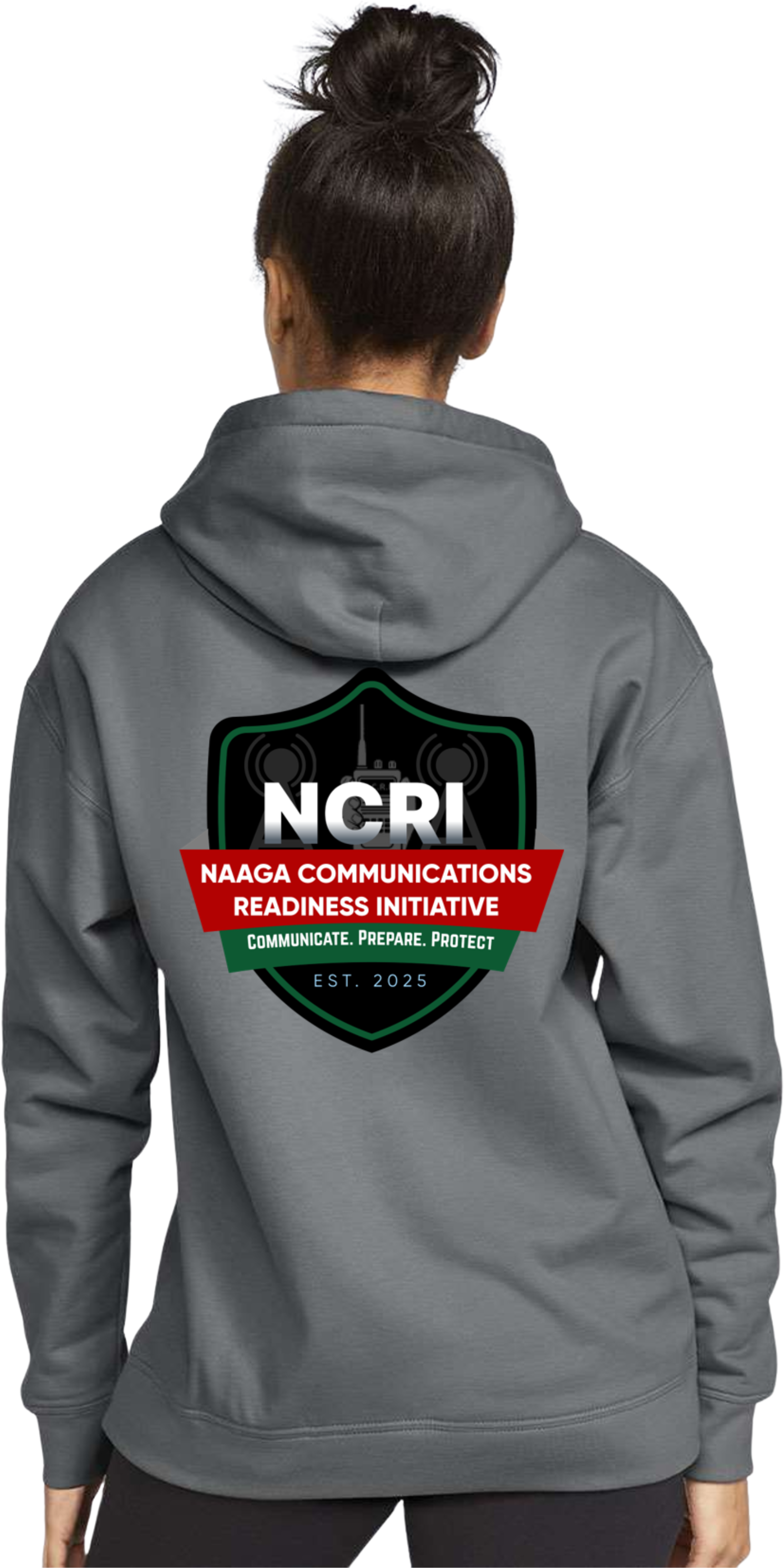 NCRI Large Shield Adult Unisex Hoodie