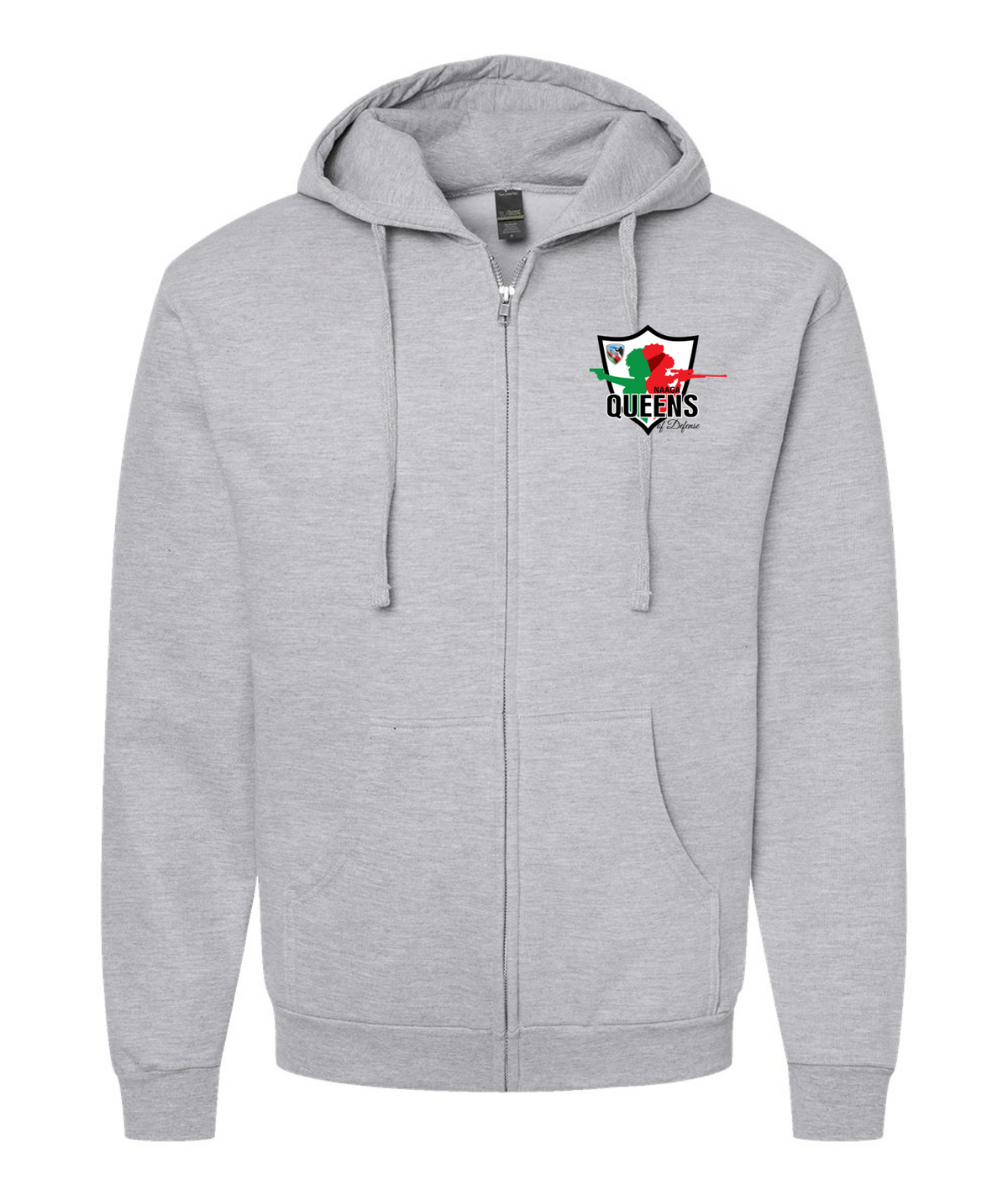 NAAGA Queens of Defense Zippered Hoodie