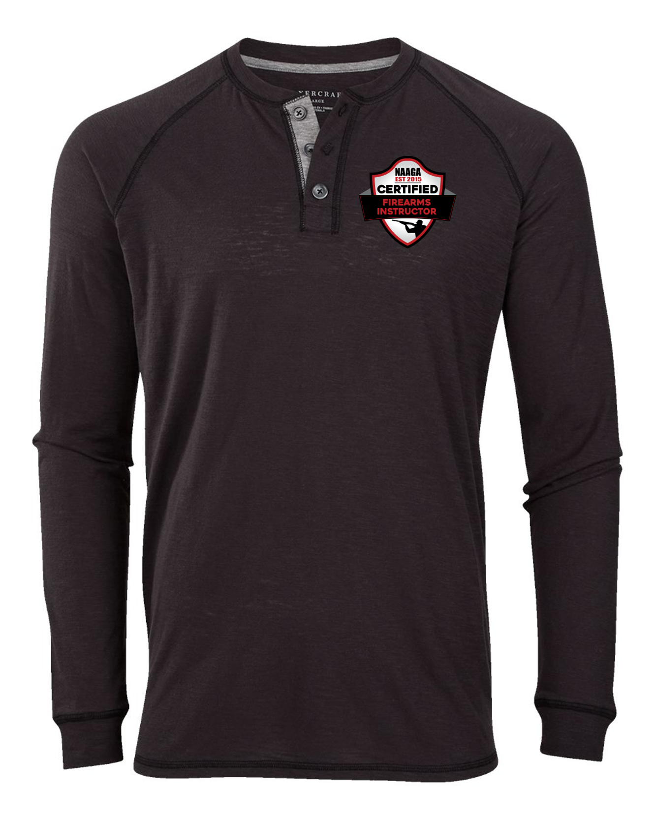 NAAGA Instructor Unisex Henley Long Sleeve