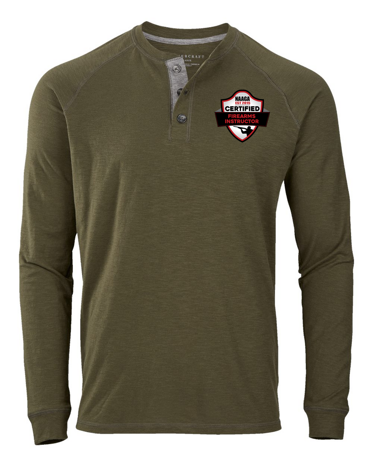 NAAGA Instructor Unisex Henley Long Sleeve
