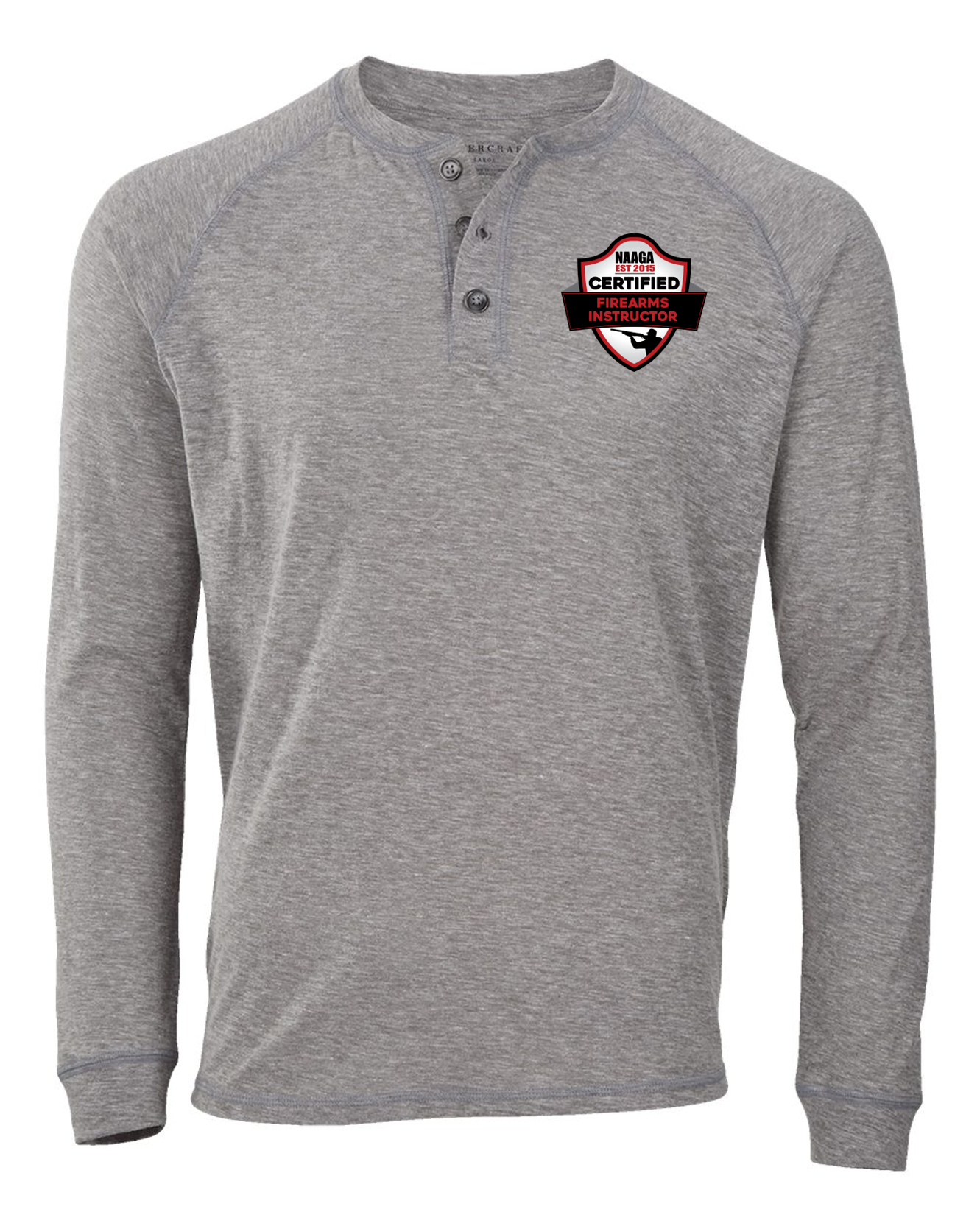 NAAGA Instructor Unisex Henley Long Sleeve