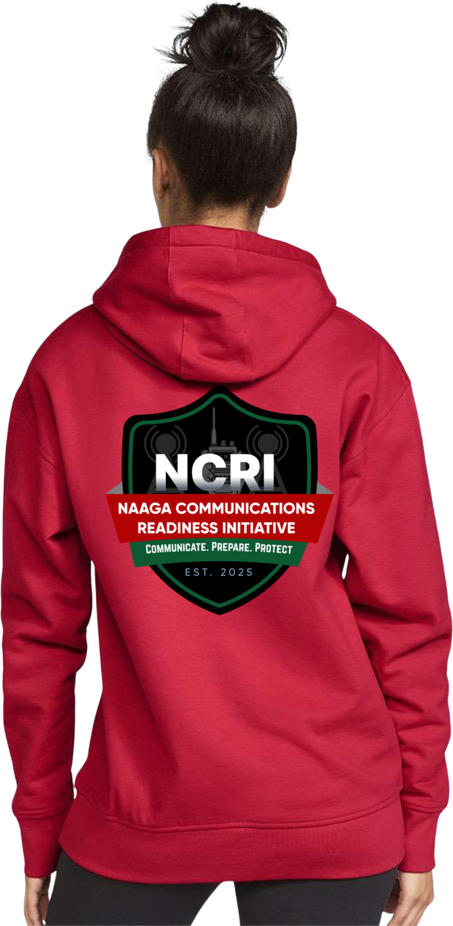 NCRI Large Shield Adult Unisex Hoodie