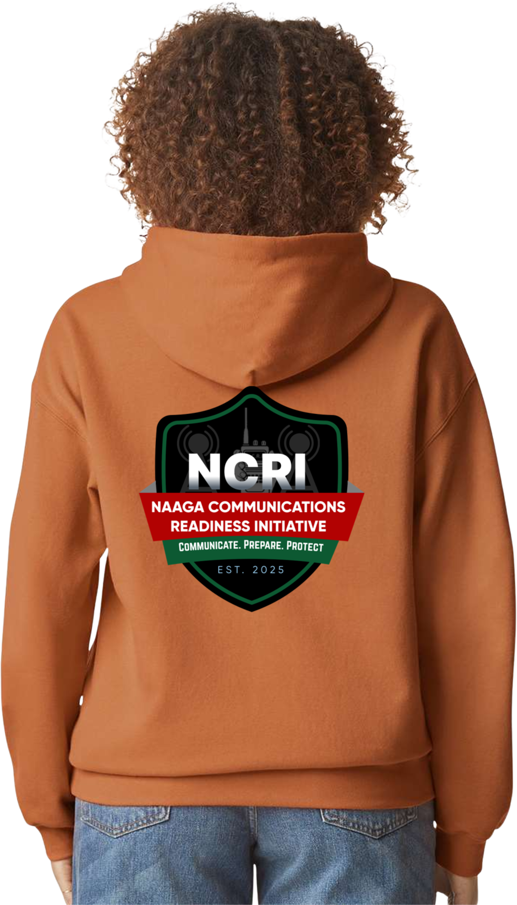 NCRI Large Shield Adult Unisex Hoodie