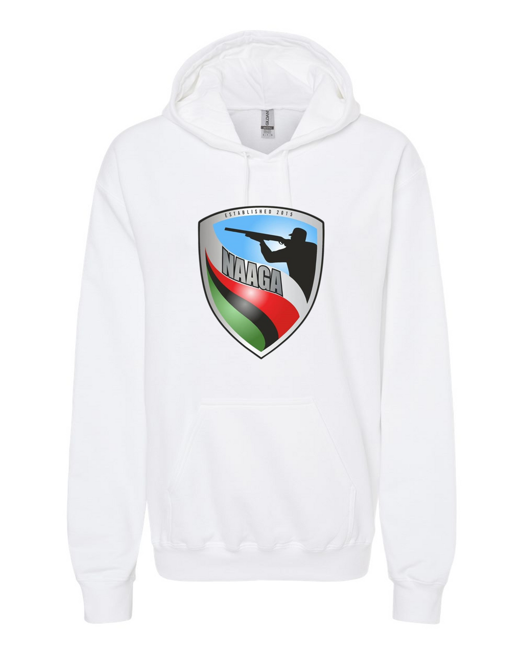 NAAGA Large Shield Adult Unisex Hoodie