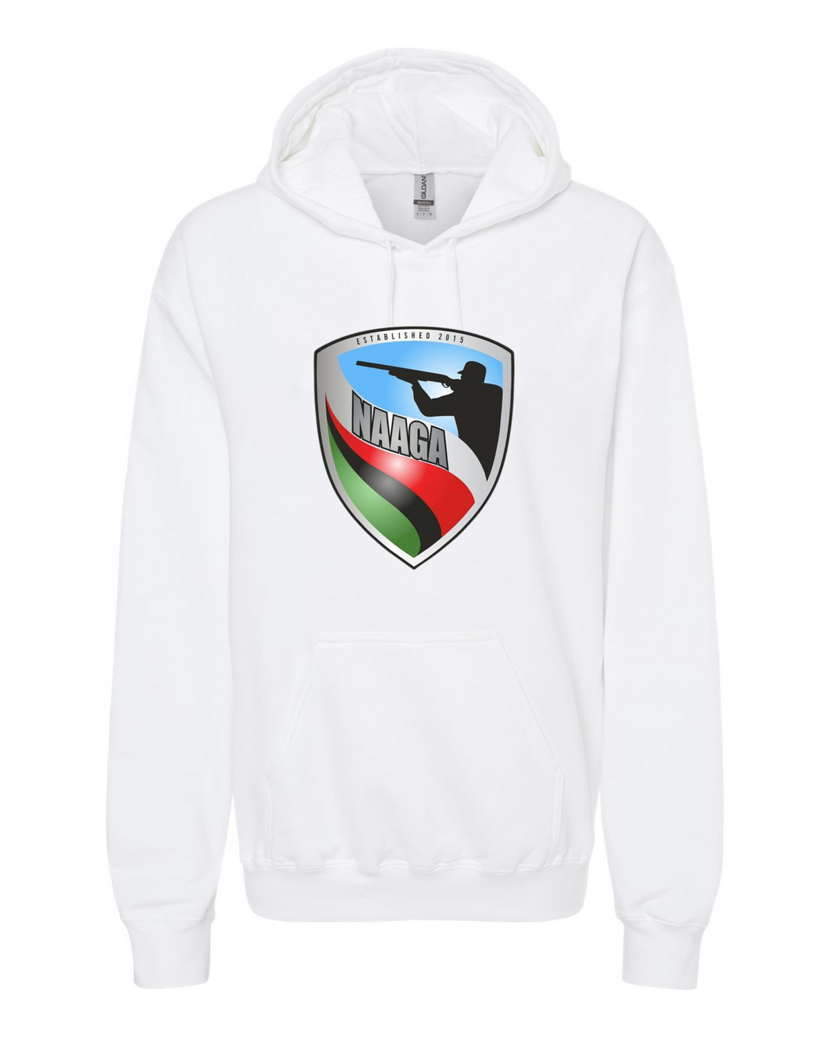 NAAGA Large Shield Adult Unisex Hoodie